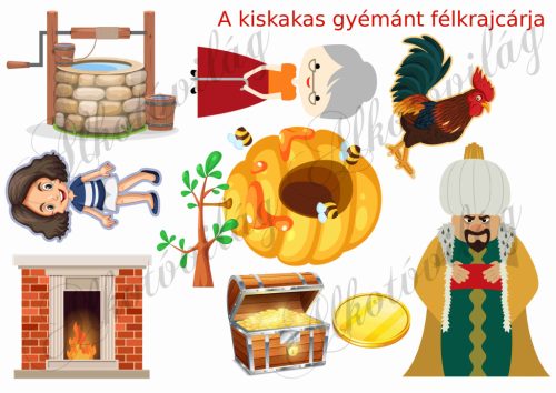 A kiskakas gyémánt félkrajcárja - meseszereplők