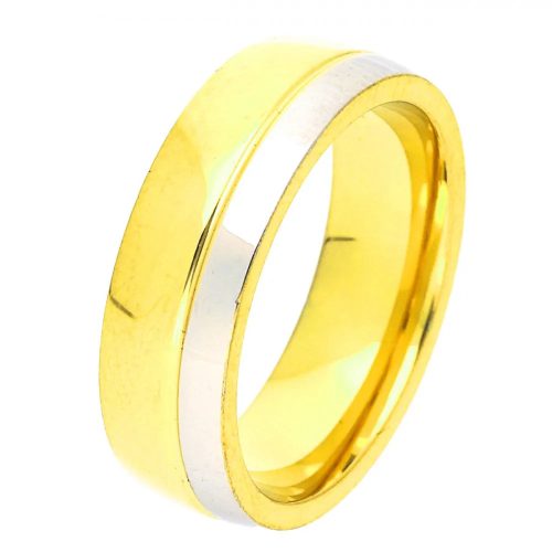 EviGold ARANYOZOTT 6 MM  SZÉLES GYŰRŰ- USA 7-OS MÉRET - 17,2 CM ÁTMÉRŐ